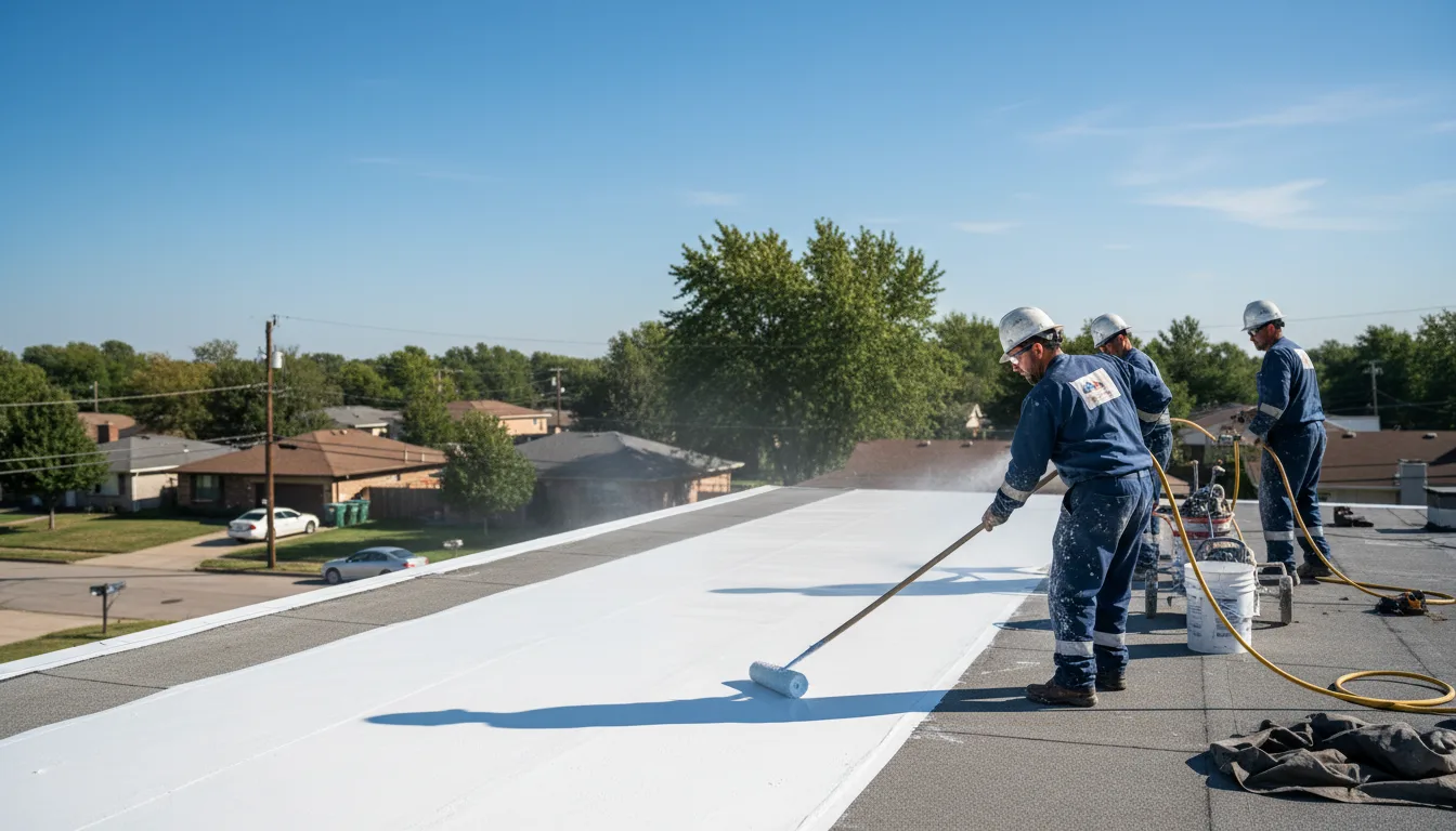 Commercial roof coating in Coram, NY near me